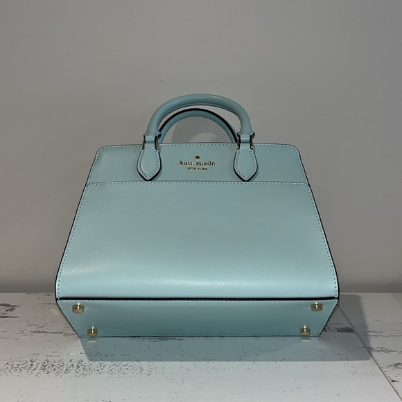 ♠️kate spade Madison Saffiano Small Satchel, Blue Glow NWT - Picture 9 of 11